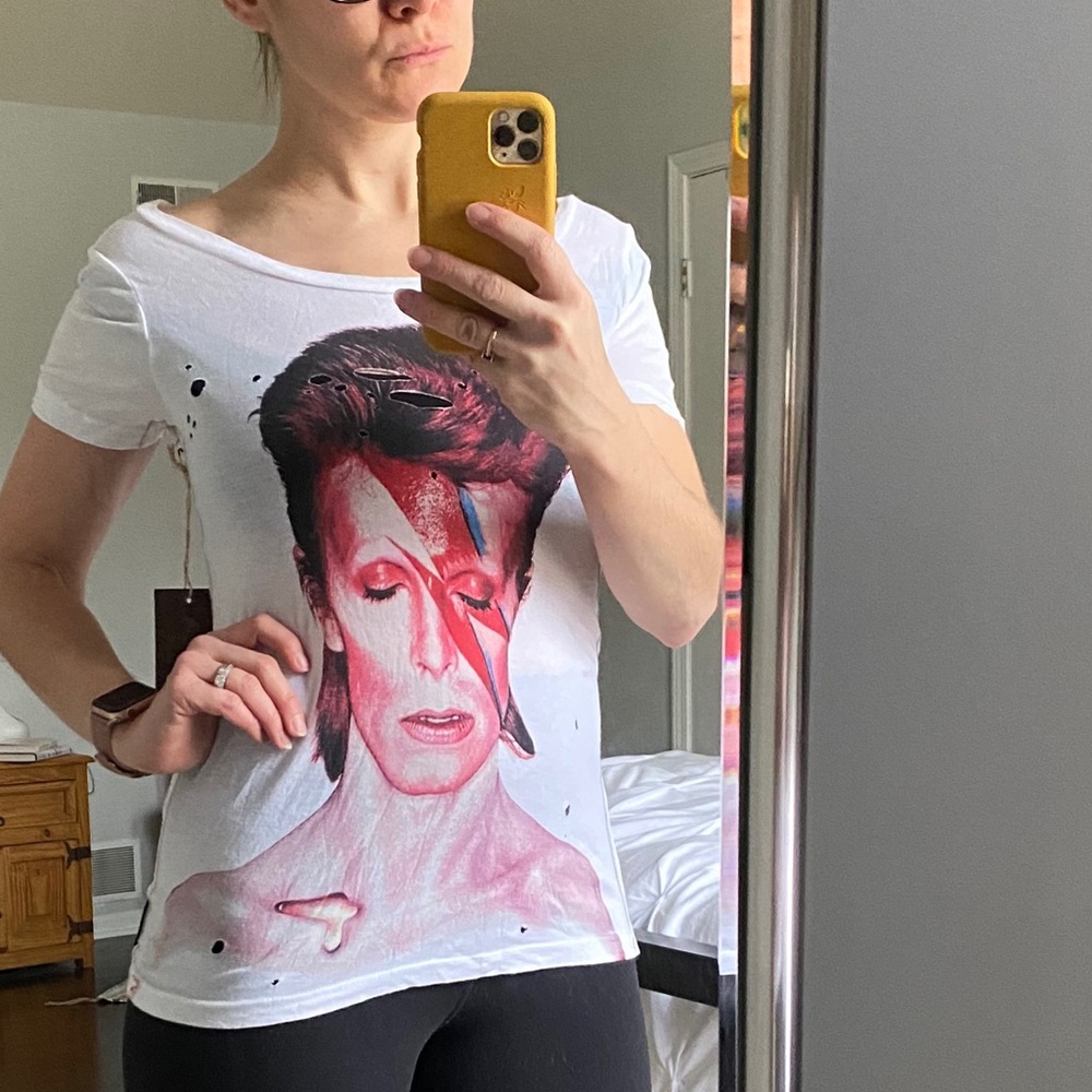 Distressed Trunk LTD David Bowie Tee NWT